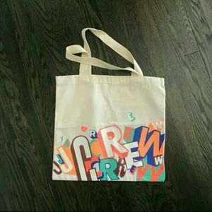 NEW J Crew Graffiti Tote by Greg Lamarch